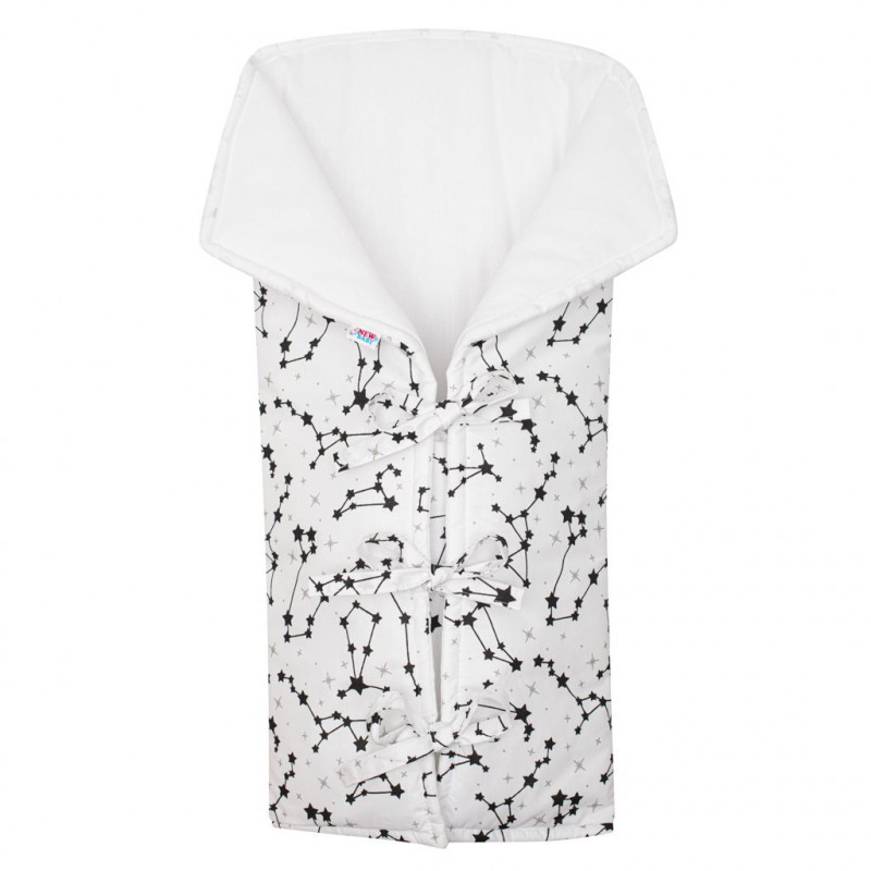 Klasická šněrovací zavinovačka New Baby JACKET nebe bílá