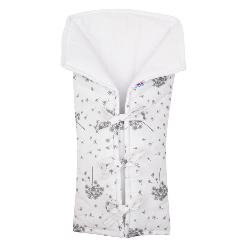 Klasická šněrovací zavinovačka New Baby JACKET chmýří bílá