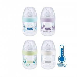 Dojčenská fľaša NUK Nature Sense s kontrolou teploty 150 ml fialová
