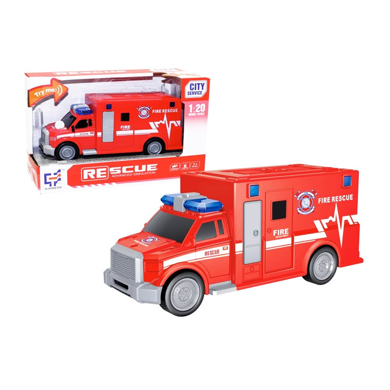 Hasičská dodávka 1:20 - svetlo, zvuk
