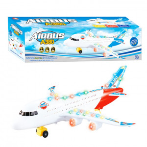 Airbus so svetielkami a zvukom