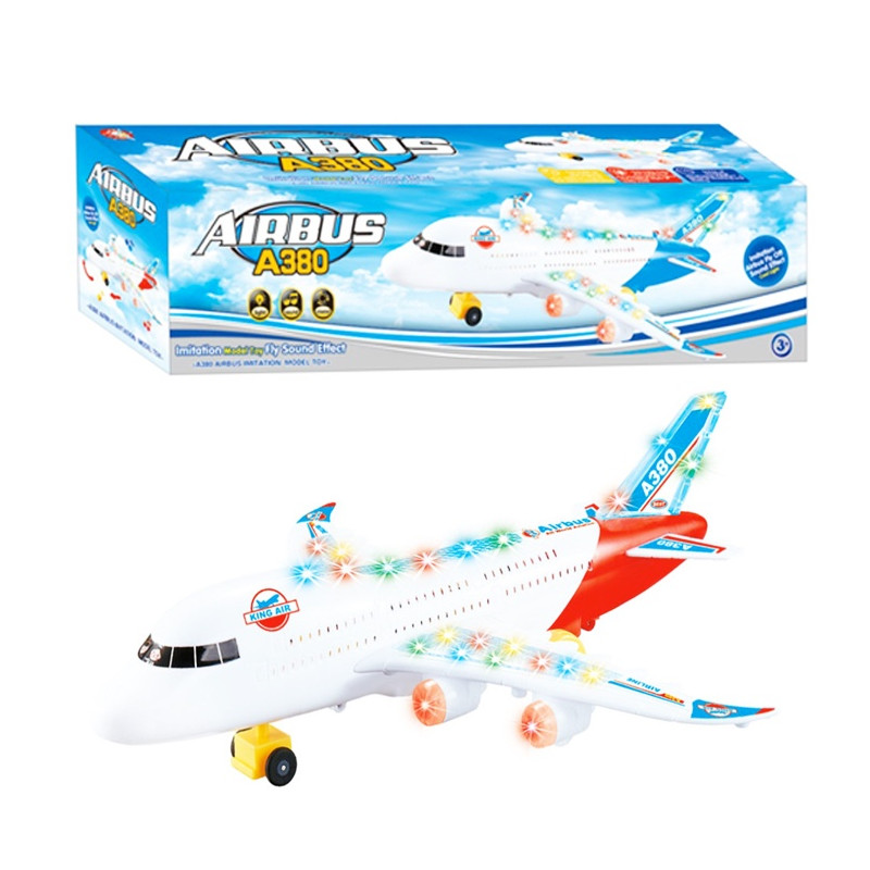 Airbus so svetielkami a zvukom