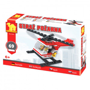 Stavebnice Vrtulník požární 69 částí