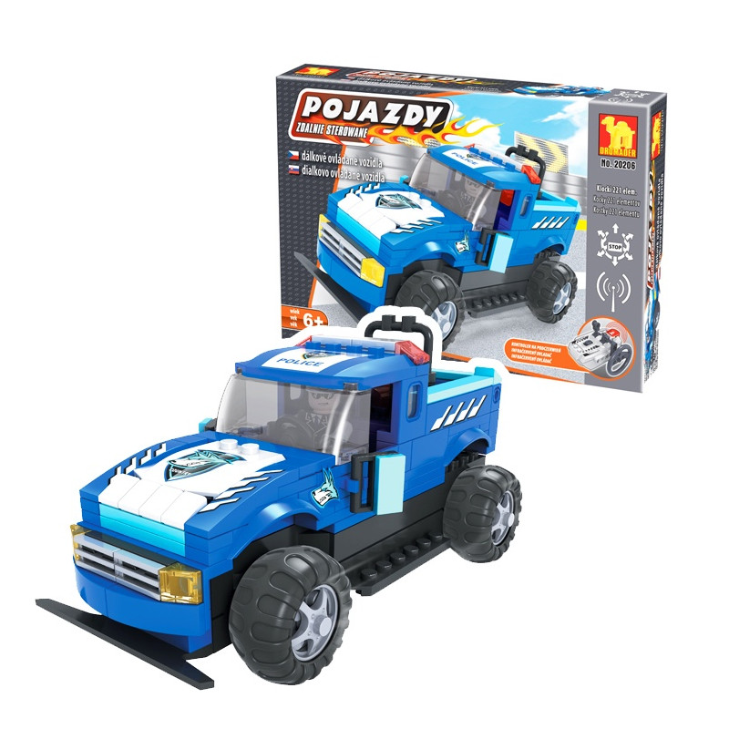 Stavebnice Auto RC Policie 221 dílů
