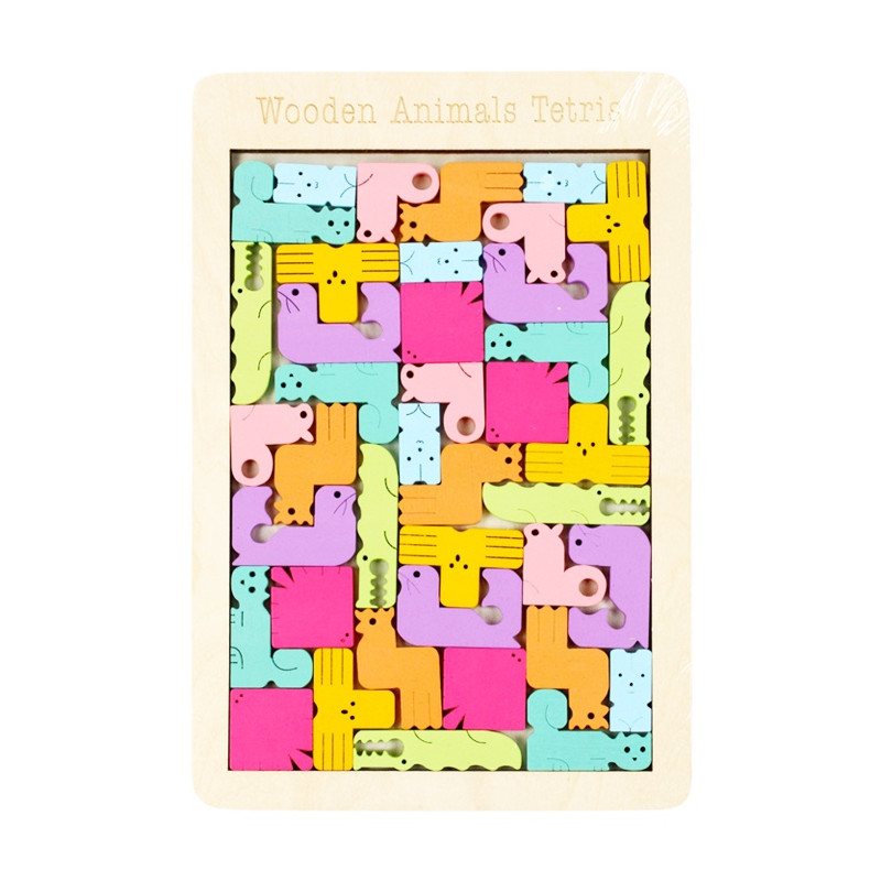 Drevený tetris - Zvieratká