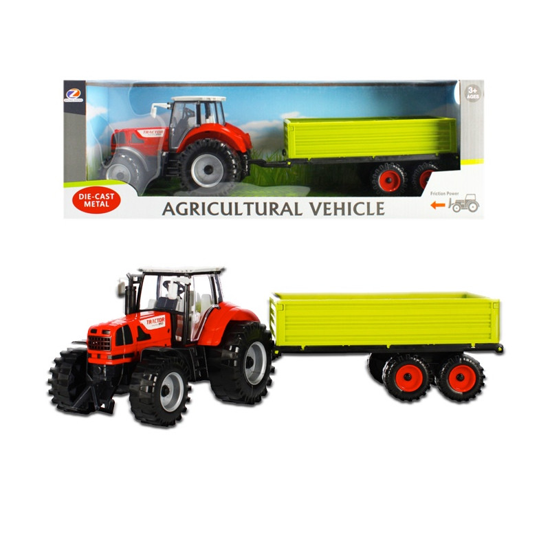 Traktor s poľnohospodárskym strojom - pull&back