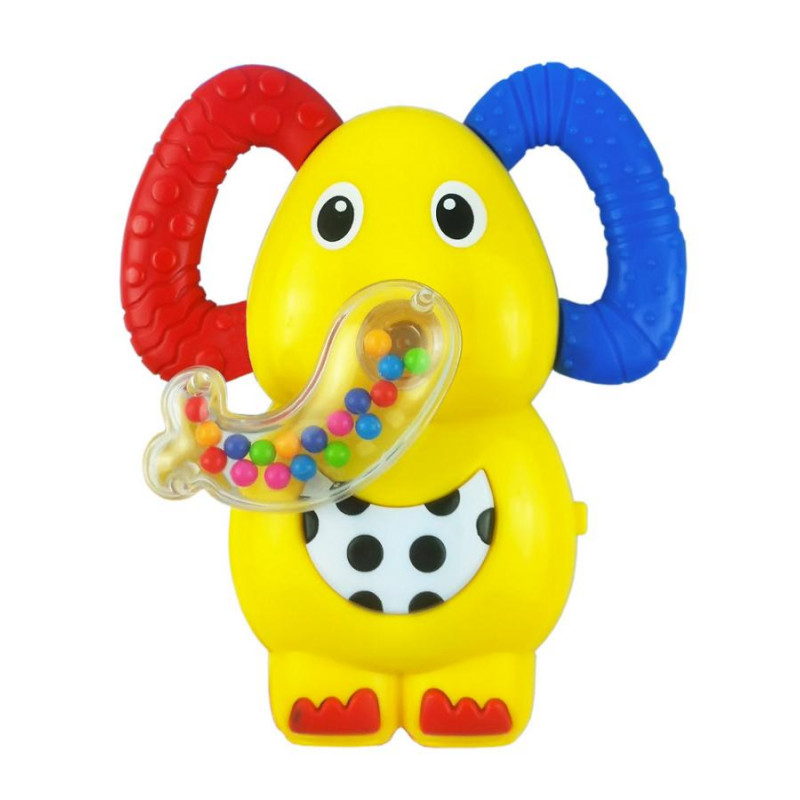 Detská hrkálka so zvukom Baby Mix sloník