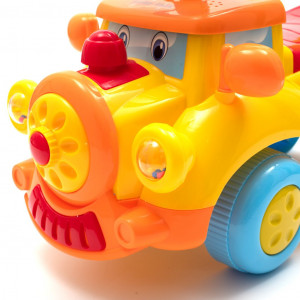 Dětské odrážedlo se zvukem  Baby Mix Vláček žluté