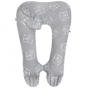 Multifunkční stabilizační polštářek New Baby Mevídci šedý