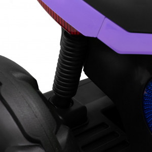 Detská elektrická motorka Baby Mix POLICE fialová