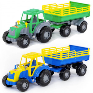 Traktor Mistr s přívěsem 45cm