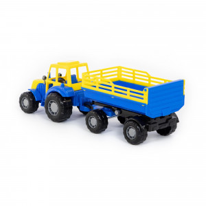 Traktor Mistr s přívěsem 45cm