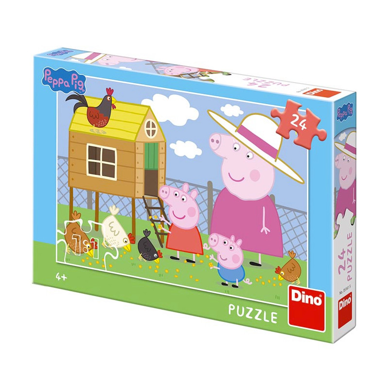 Puzzle Peppa Pig Slepičky 24ks