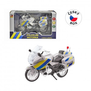Motorka policejní kovová - CZ