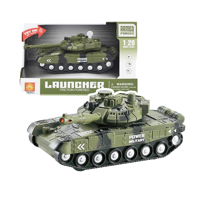 Tank na zotrvačník, so svetlom a zvukom