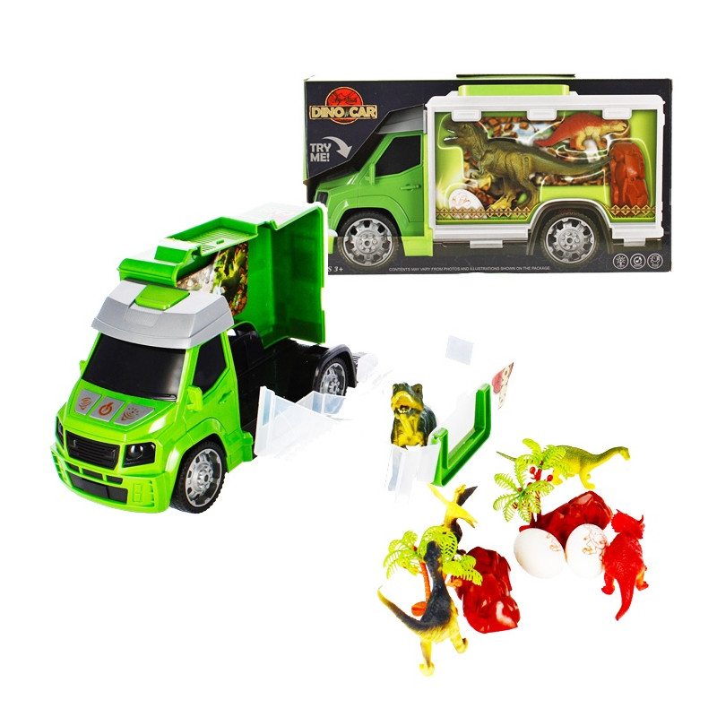 Auto s dinosauřem - světlo, zvuk