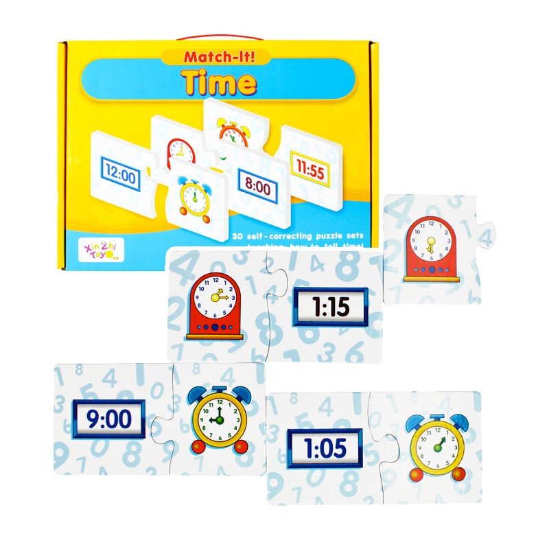 Vzdelávacie puzzle - Čas