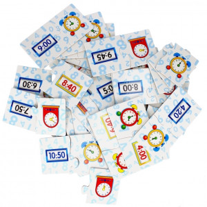 Vzdelávacie puzzle - Čas