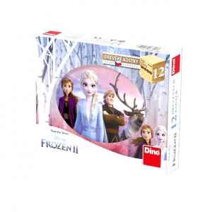 Frozen - 12 Dřevěných kostek