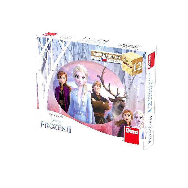 Frozen - 12 Dřevěných kostek