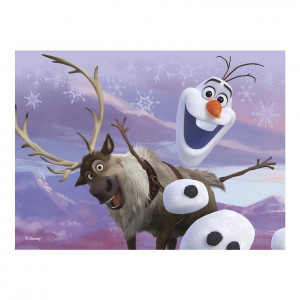 Frozen - 12 Dřevěných kostek