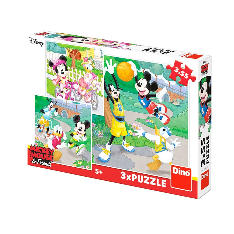 Mickey a Minnie Sportovci 3x55 dílků