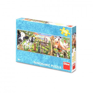 Panoramatické puzzle Farma...