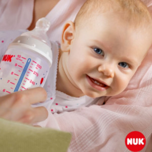 Dojčenská fľaša NUK First Choice Temperature Control 150 ml pink