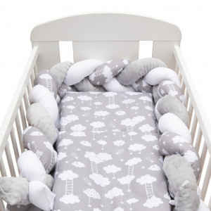 2-dílné ložní povlečení New Baby 90/120 cm Mráček šedé