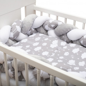 2-dílné ložní povlečení New Baby 90/120 cm Mráček šedé