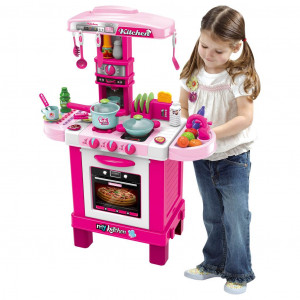 Dětská kuchyňka Baby Mix malý šéfkuchař růžová