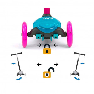 Dětská koloběžka Milly Mally Scooter Zapp black mint