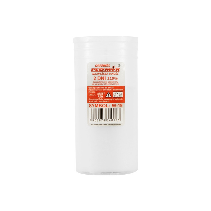 Parafínová náplň do kahanca w-19 , 2 dni