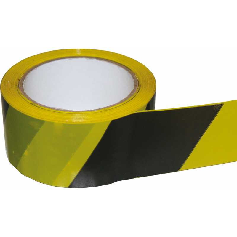 Páska lepiaca výstražná, 50mmx66m, nosič PVC, žlto-čierna