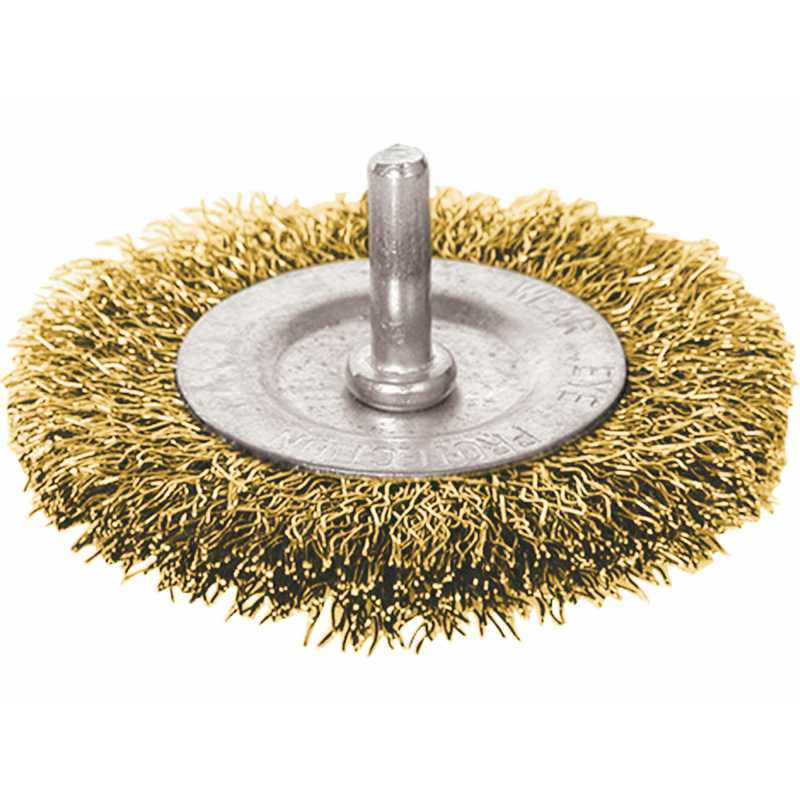 Kartáč okružný, drôt 0.3mm, 75mm, stopka pr.6mm, Extol Craft 17054