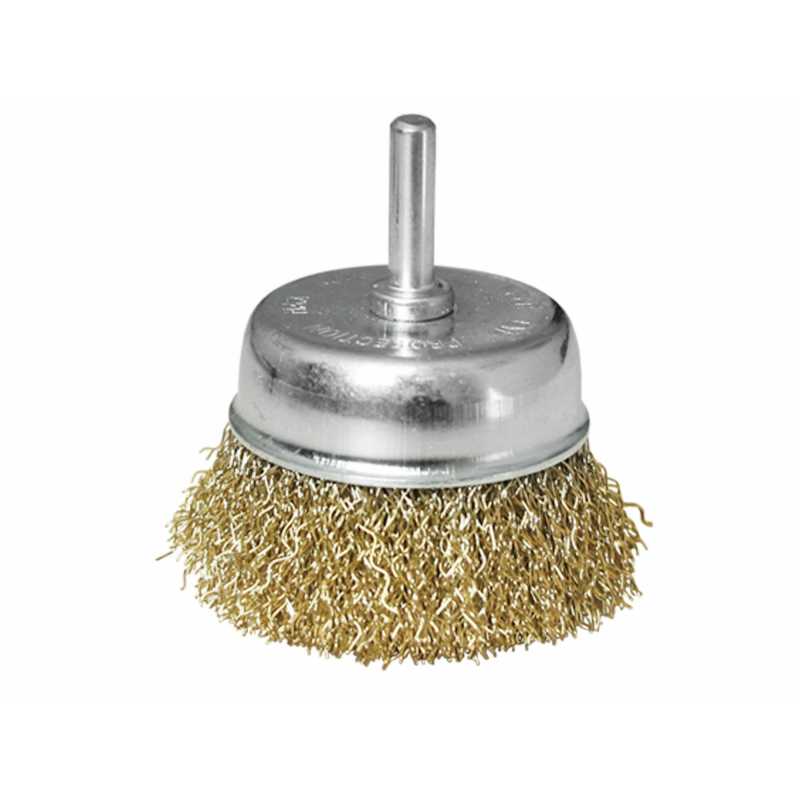 Kartáč hrníčkový, drát 0.3mm, 63mm, stopka pr.6mm, Extol Craft 17057