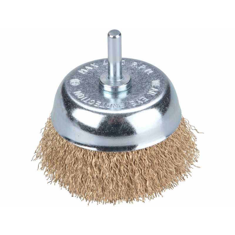 Kartáč hrníčkový, drát 0.3mm, 75mm, stopka pr.6mm, Extol Craft 17058