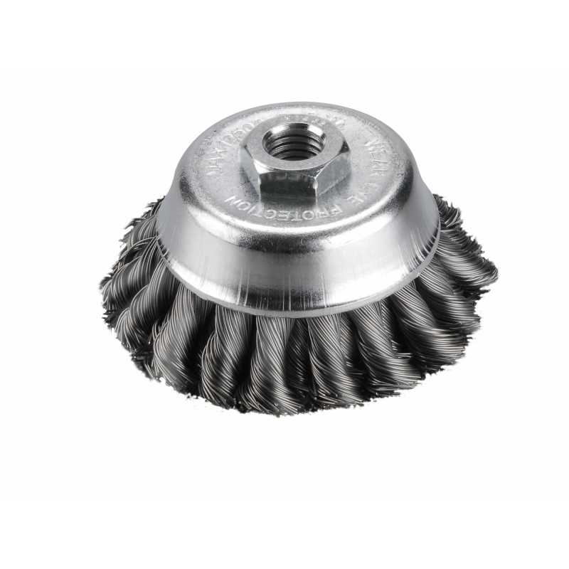 Kartáč hrníčkový M14, drát 0.5mm, 80mm, Extol Craft 17009
