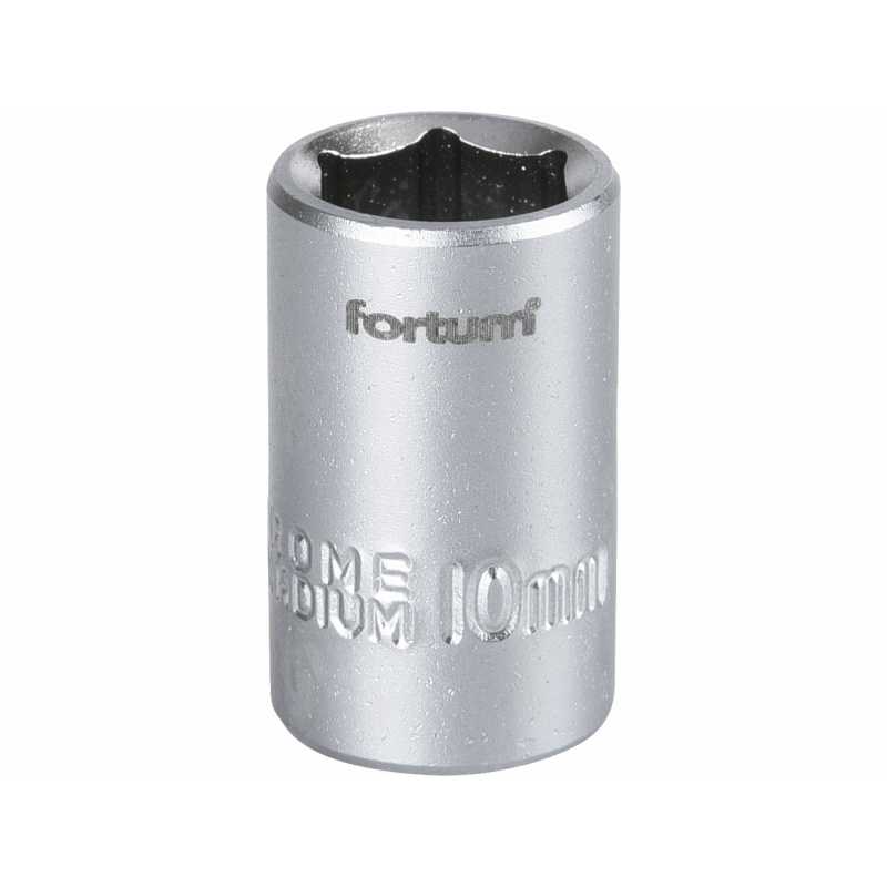 Hlavice nástrčná, 1/4'', 10mm, Fortum, 4701410