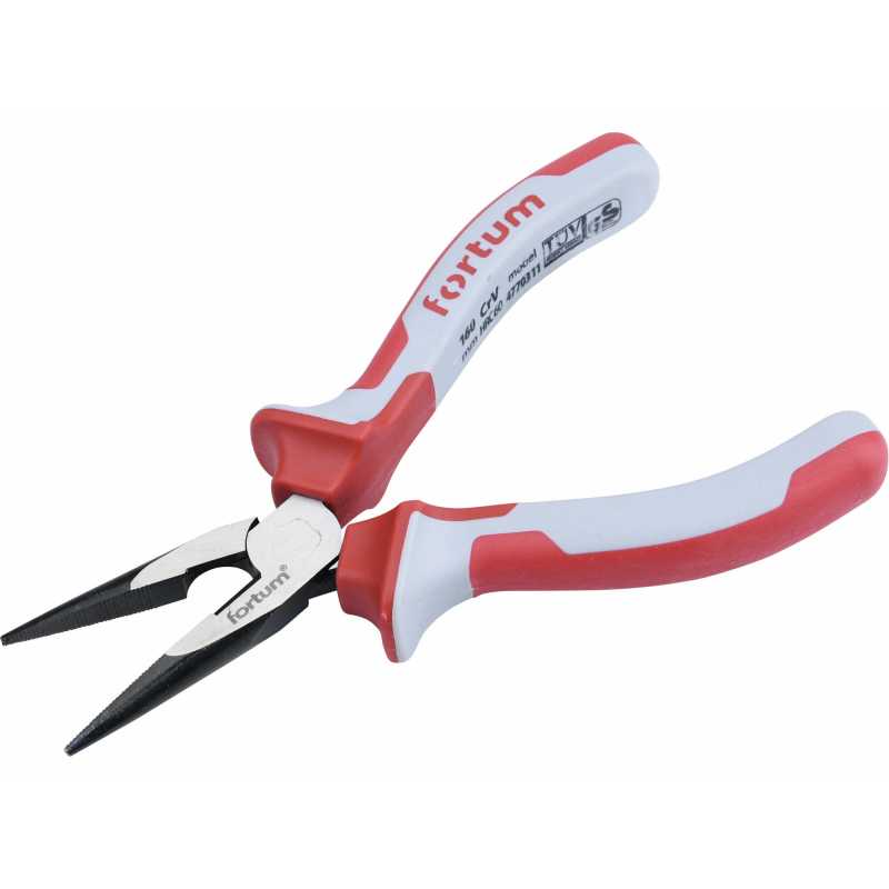 Kliešte pologuľaté priame, 160mm, FORTUM, 4770311