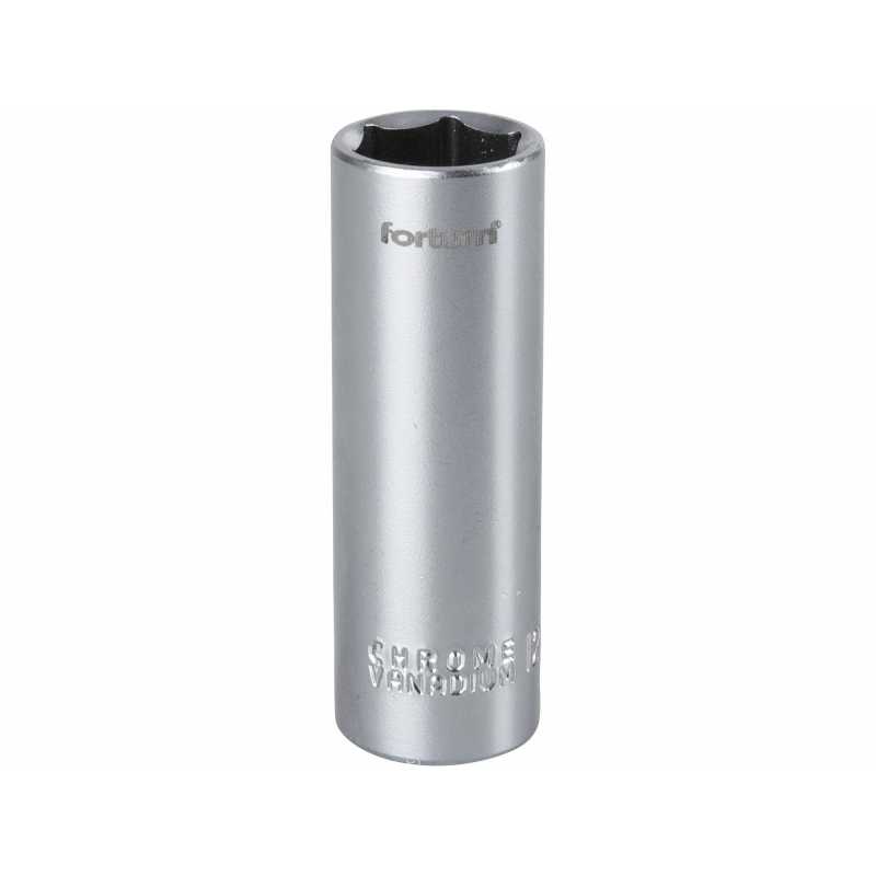 Hlavica nástrčná, 1/4'', 12mm predĺžená, Fortum, 4701525