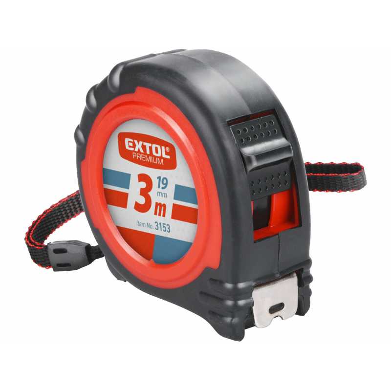 Metr svinovací, pogumovaný, 3m, Extol Premium 3153