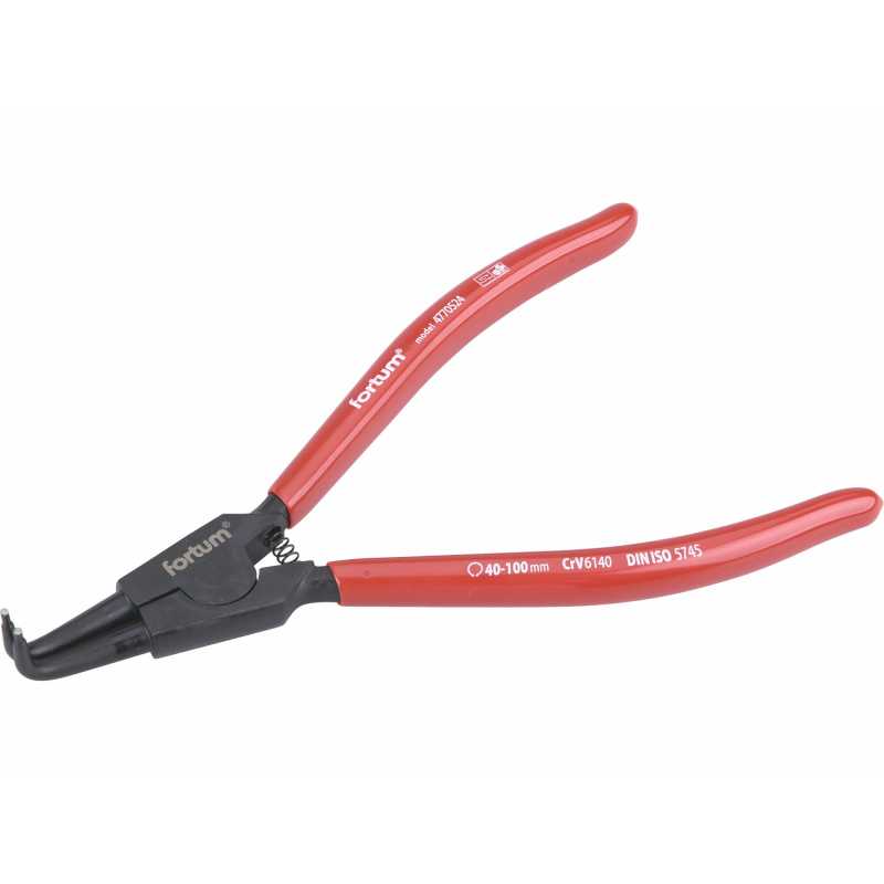 Kliešte segerové zahnuté vonkajšie, 230mm, FORTUM, 4770524