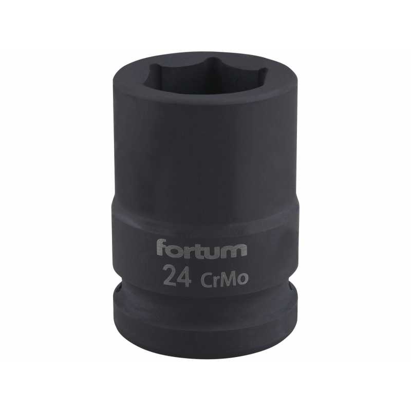 Hlavica nástrčná rázová, 3/4'', CrMoV, 24mm, Fortum, 4703024