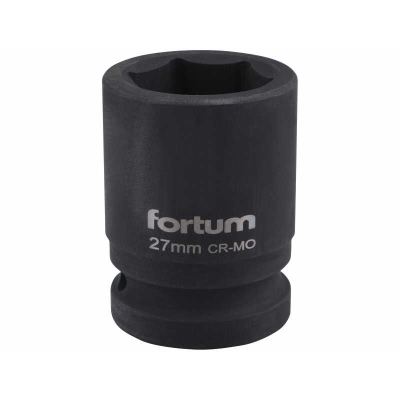 Hlavica nástrčná rázová, 3/4'', CrMoV, 27mm, Fortum, 4703027
