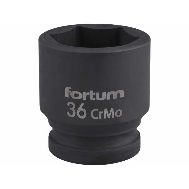 Hlavice nástrčná rázová, 3/4'', CrMoV, 36mm, Fortum, 4703036