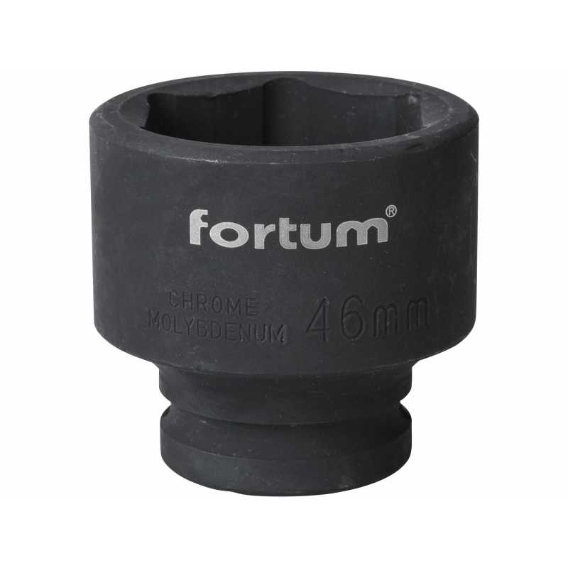 Hlavica nástrčná rázová, 3/4'', CrMoV, 46mm, Fortum, 4703046
