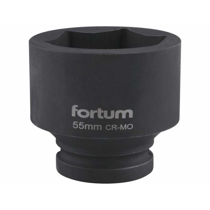 Hlavice nástrčná rázová, 3/4'', CrMoV, 55mm, Fortum, 4703055
