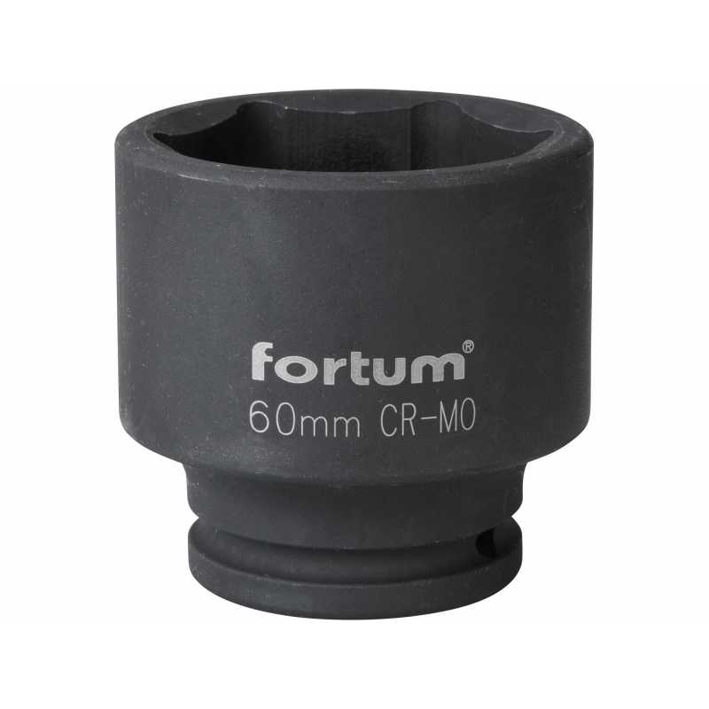 Hlavica nástrčná rázová, 3/4'', CrMoV, 60mm, Fortum, 4703060