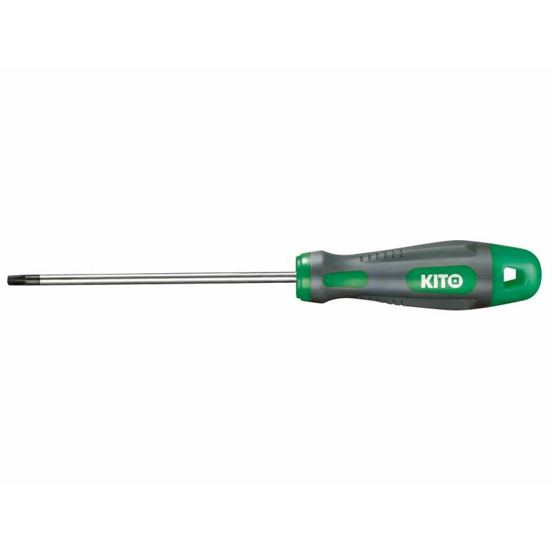 Skrutkovač Torx s dierkou S2, magnetický, predĺžený, TTa30x200mm, S2, KITO 4800530